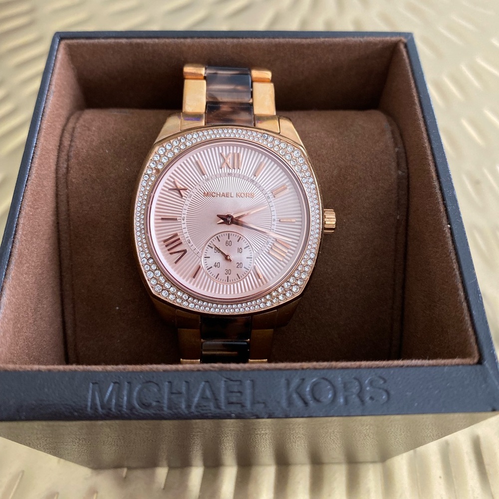 Rose gold Michael Kors watch